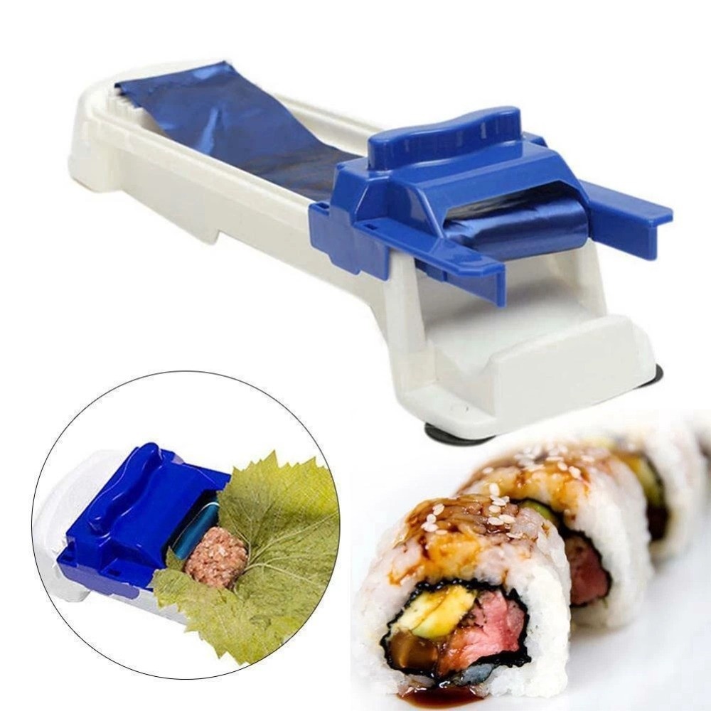 Spring Roll Wrapper - DIY野菜肉巻き機 キッチンガジェット 肉巻きツール 詰め物用ぶどう葉ローラー ポータブル肉巻き器 寿司作り