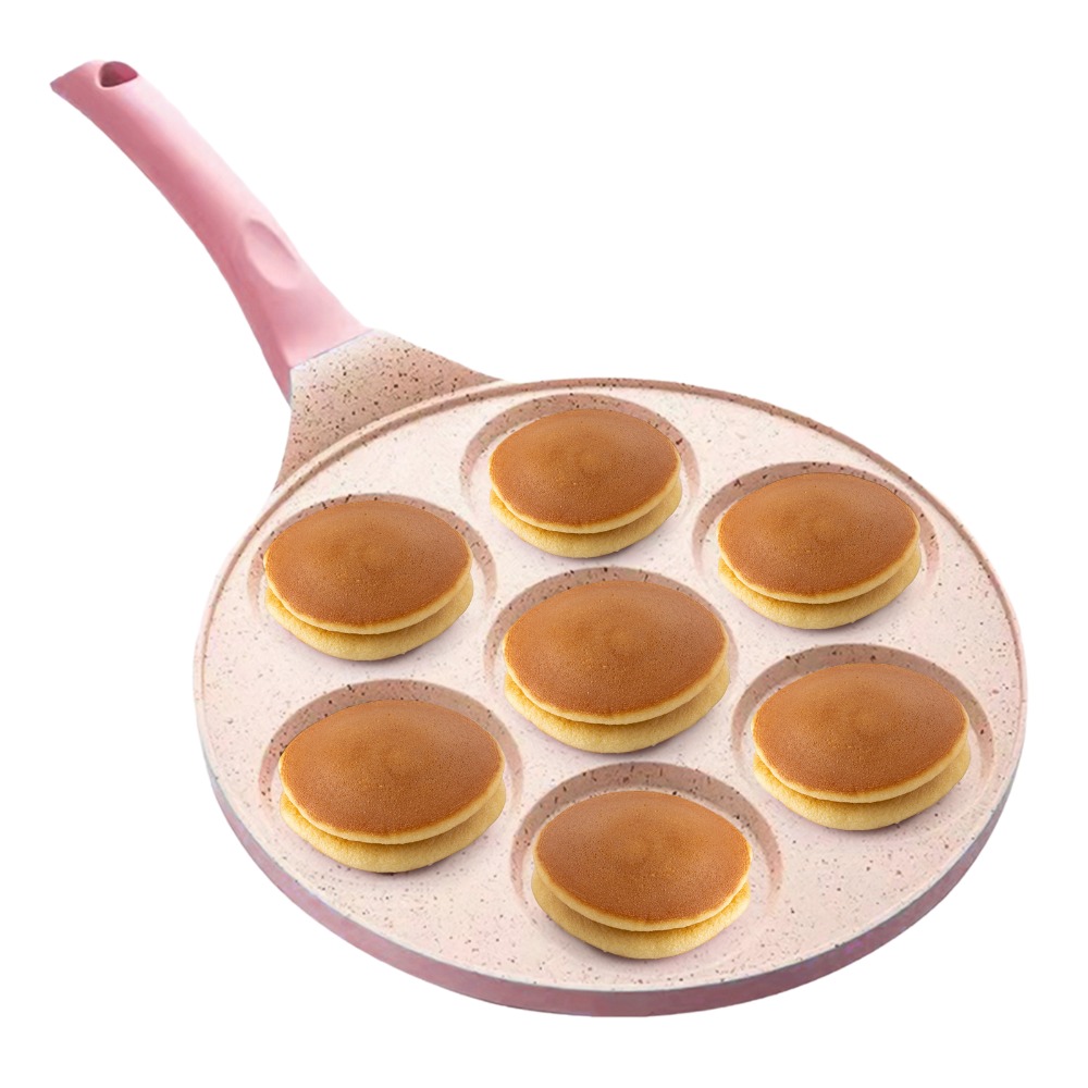 アルミ合金シリコン製ミニパンケーキメーカー ブラック ベージ - Mini Pancake Griddle のレビューと価格