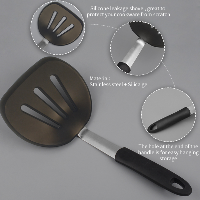 柔軟なシリコーンへらターナーワイドノンスティックパンケーキタ - Okonomiyaki Spatula のレビューと価格