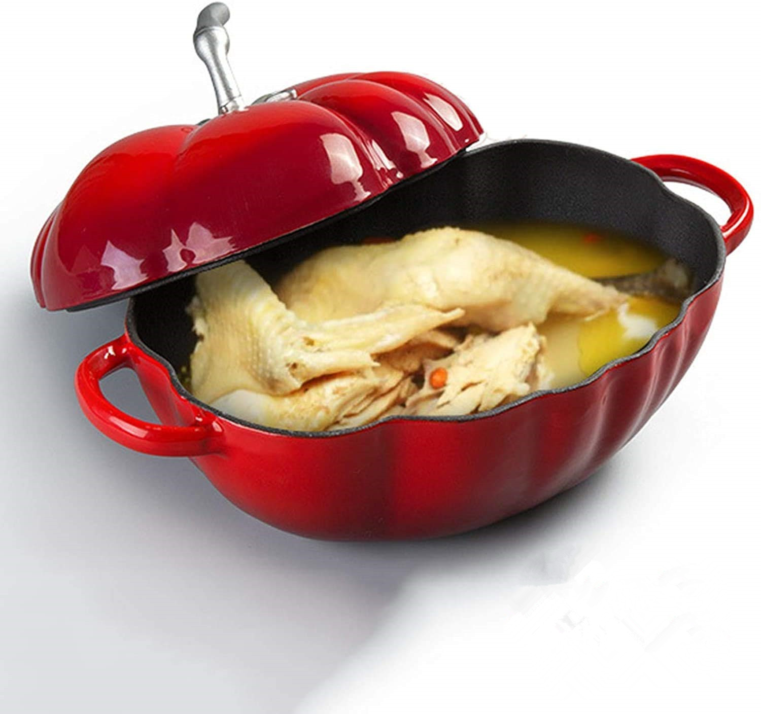 25cm トマトエナメル鋳鉄ダッチオーブン 2.9L キャセ - Cast Iron Corn のレビューと価格