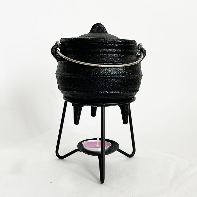 金属ホルダー付き鋳鉄鍋,南アフリカのポット,8 #, 4.3 - Cast Iron Corn のレビューと価格