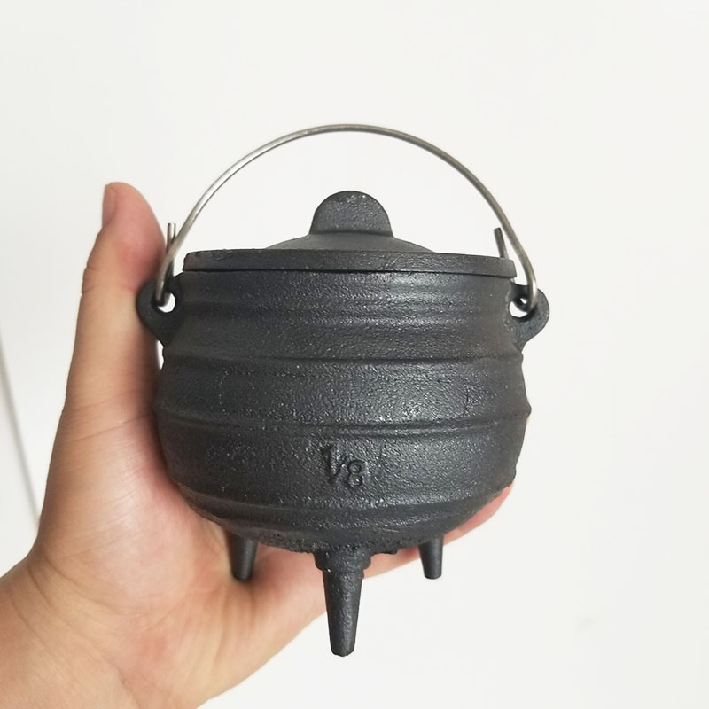 金属ホルダー付き鋳鉄鍋,南アフリカのポット,8 #, 4.3 - Cast Iron Corn のレビューと価格
