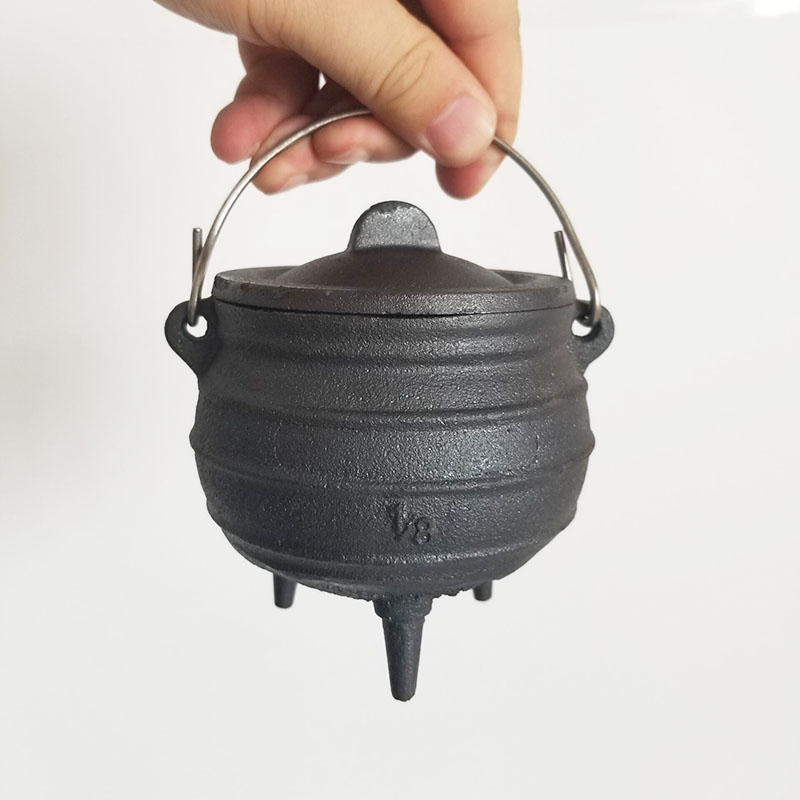 金属ホルダー付き鋳鉄鍋,南アフリカのポット,8 #, 4.3 - Cast Iron Corn のレビューと価格